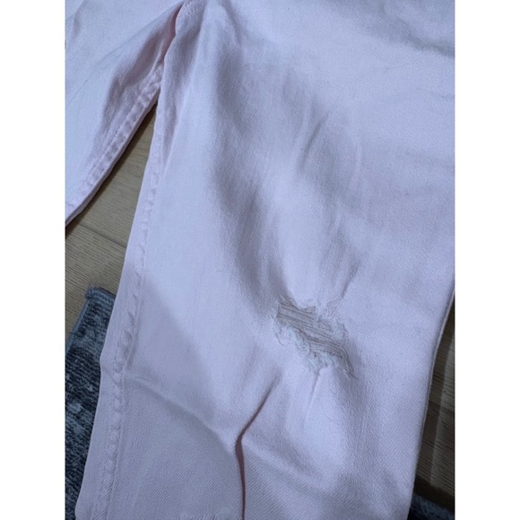 Abercrombie & Fitch Womens Pink Denim Distressed Skinny Jeans Size 27 - Picture 4 of 7